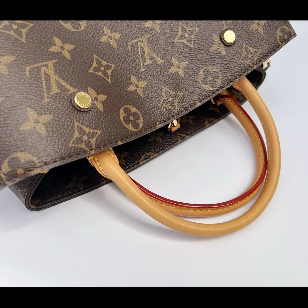 Authentic✅ Louis Vuitton Monogram Montaigne MM Satchel Shoulder Bag M41056 - Picture 7 of 11
